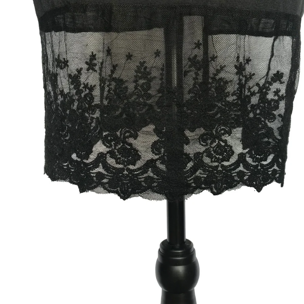 Urban Mango Black Cami Dress with Lace​​ - Picture 4 of 5